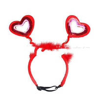 HKM-6932925 Pet Valentine's Day Hair Headband for Year-Round Use, Fabric Accessory