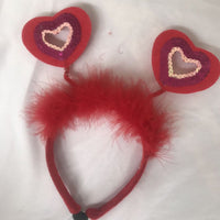 HKM-6932925 Pet Valentine's Day Hair Headband for Year-Round Use, Fabric Accessory