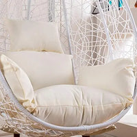 HKM-693395 Rattan Hanging Egg Chair with Cushion and Cover for Indoor or Outdoor Use