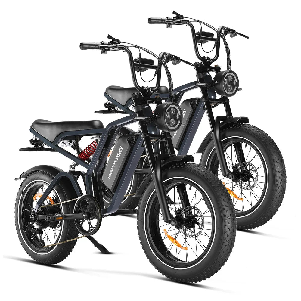 HKM-693459 20x4.0 Fat Tire Electric Off-Road Bike, 2000W Moped Style, Max Speed 60km/h, 48V Battery