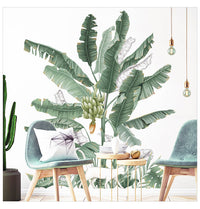 HKM-693459 Banana Tree Plant Wallpaper and Wall Sticker for Bedroom Decoration
