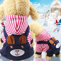 HKM-6934717 Casual Striped Cotton Vest for Pets in Various Sizes