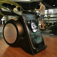 HKM-693843 High-Power Wireless Charging Bluetooth Speaker with NFC Connection and Stereo Sound