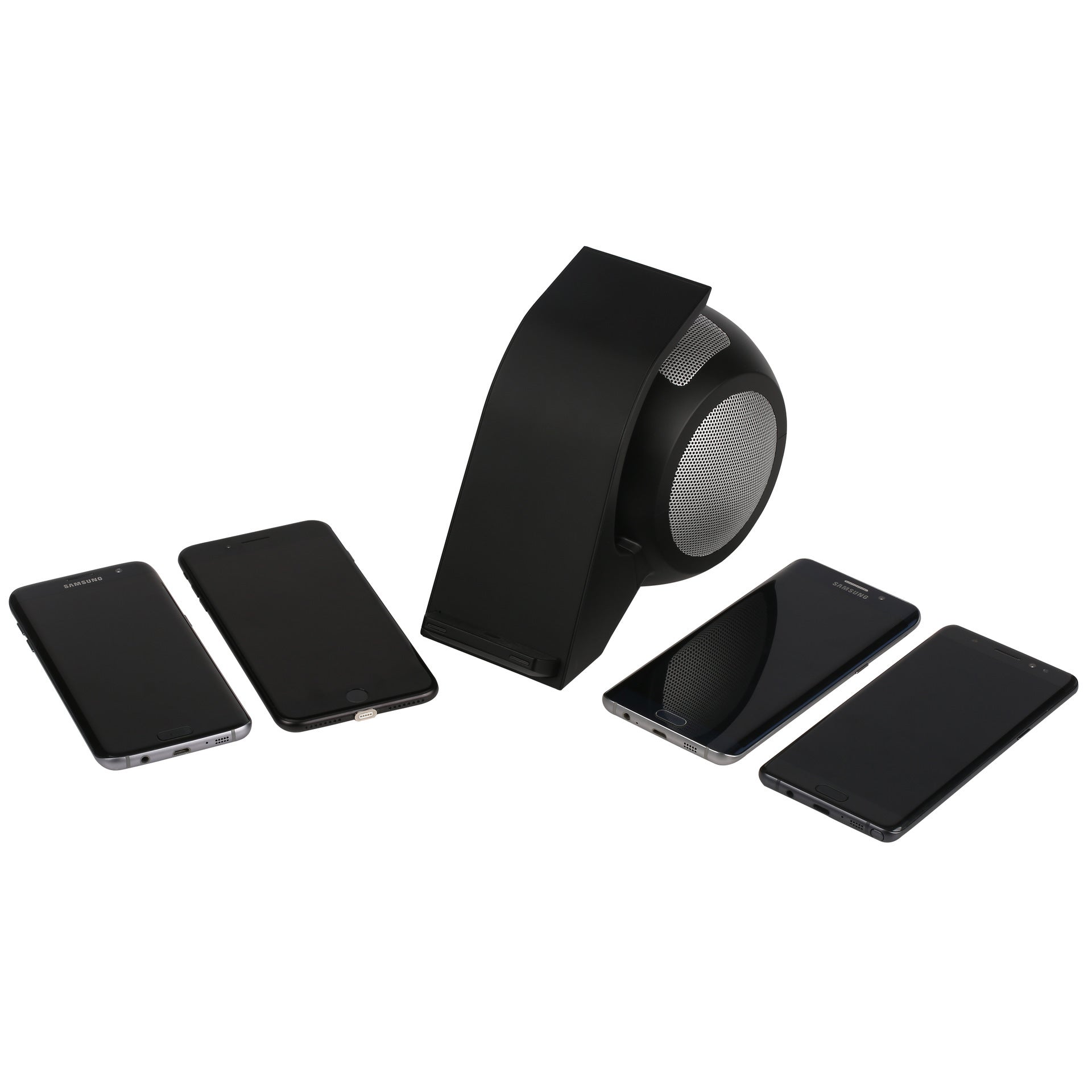 HKM-693843 High-Power Wireless Charging Bluetooth Speaker with NFC Connection and Stereo Sound