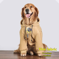 HKM-6938685 Large Dog Winter Warm Coral Fleece Clothing in Cake Flowers Khaki
