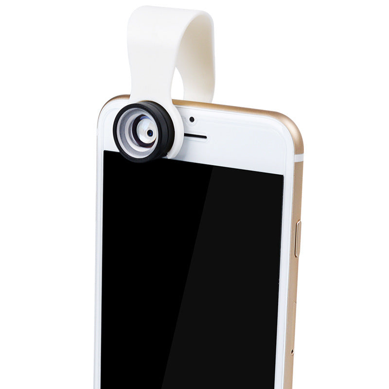 HKM-693907 Macro Phone Lens with Multi-Layer Coated Optical Glass and Durable Aluminum Shell - Black and White Clips Available