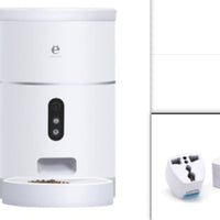 HKM-6940093 Automatic Pet Food Dispenser with Camera and APP Control, 4L Capacity, 1080P HD Video, Ideal for Cats and Dogs