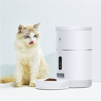 HKM-6940093 Automatic Pet Food Dispenser with Camera and APP Control, 4L Capacity, 1080P HD Video, Ideal for Cats and Dogs