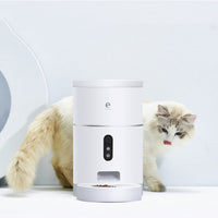 HKM-6940093 Automatic Pet Food Dispenser with Camera and APP Control, 4L Capacity, 1080P HD Video, Ideal for Cats and Dogs