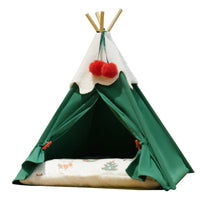 HKM-6940349 Winter Warm Semi-Closed Cat House for Deep Sleep - Thickened Mat Available in Two Sizes