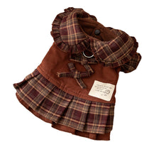 HKM-6940861 Warm Checkered Skirt for Small and Medium Dogs and Cats with Ruffled Design