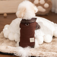 HKM-6940861 Warm Checkered Skirt for Small and Medium Dogs and Cats with Ruffled Design