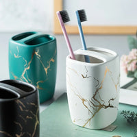 HKM-694099 Custom Marble Bathroom Accessories Set for Home and Hotel Use