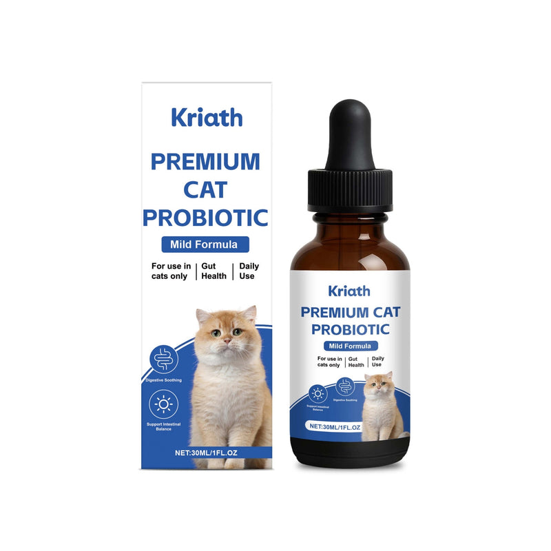 HKM-6942141 Probiotic Drops for Cats with Digestive Enzymes and Natural Extracts