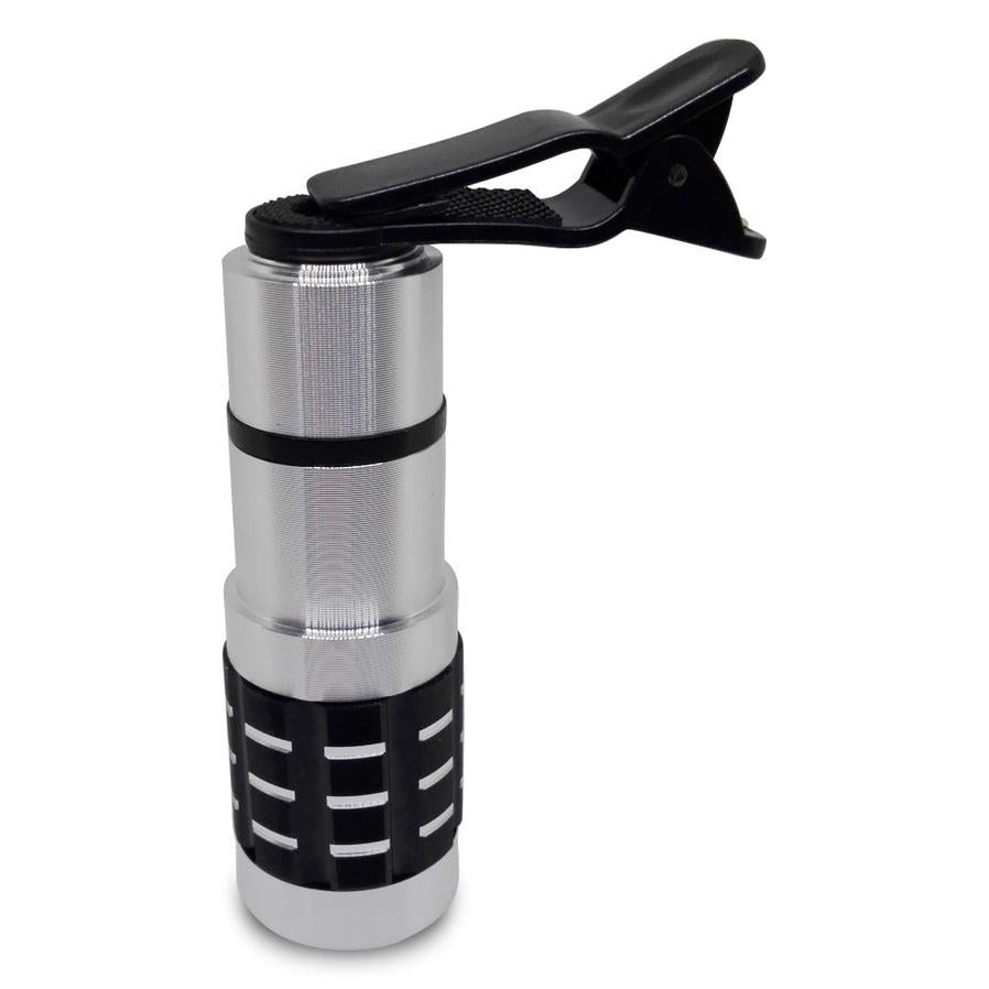 HKM-694227 12X Telescopic Lens Clip for Cell Phones - High-Definition Outdoor Photography Accessory