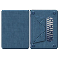 HKM-694227 Navy Blue Durable Fabric Laptop Sleeve with Magnetic Stand for MacBook Air 13-inch (2018/2020 Models A2337 M1 A2179 A1932)