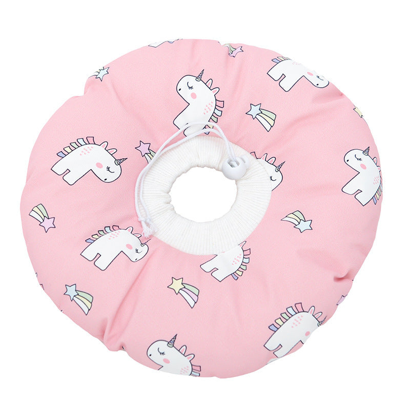 HKM-6944061 Cat Headgear Anti-Bite Ring Collar for Cats - Comfortable Cotton Fabric