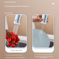 HKM-694419 Extendable 2-in-1 Kitchen Faucet with Rotating Spout for Easy Use by Children