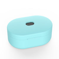 HKM-694419 Silicone Protective Cover for Bluetooth Headset - Simple Solid Color Design, 64x42x30mm
