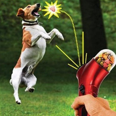 HKM-6945853 Pet Treat Catapult Feeder for Dogs and Cats - Portable & Fun Interactive Toy