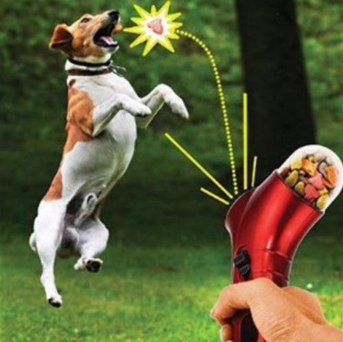 HKM-6945853 Pet Treat Catapult Feeder for Dogs and Cats - Portable & Fun Interactive Toy