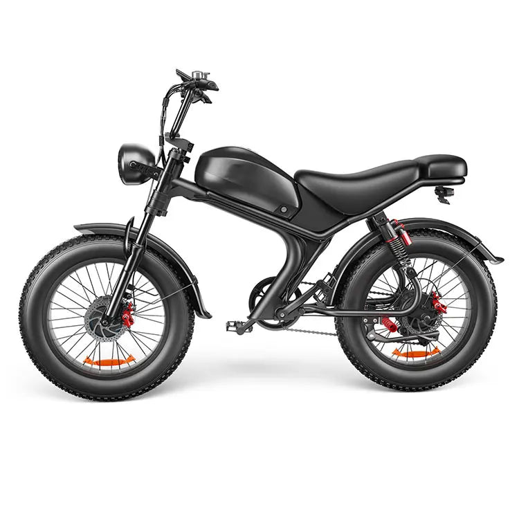 HKM-694611 Dual-Seat Electric Bike with 50km/h Speed, 20" Aluminum Frame, and 48V 23Ah Lithium Battery