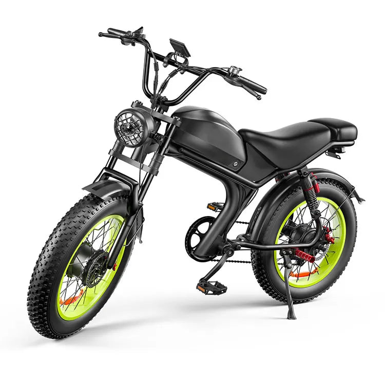 HKM-694611 Dual-Seat Electric Bike with 50km/h Speed, 20" Aluminum Frame, and 48V 23Ah Lithium Battery