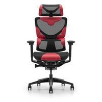 HKM-694611 Ergonomic Mesh Gaming Office Chair with Adjustable Backrest and Leather Finish