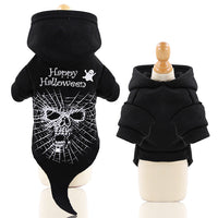 HKM-6946237 Cozy Black Fleece Dog Sweater for Halloween - Comfortable Fit, Sizes XS to XXL