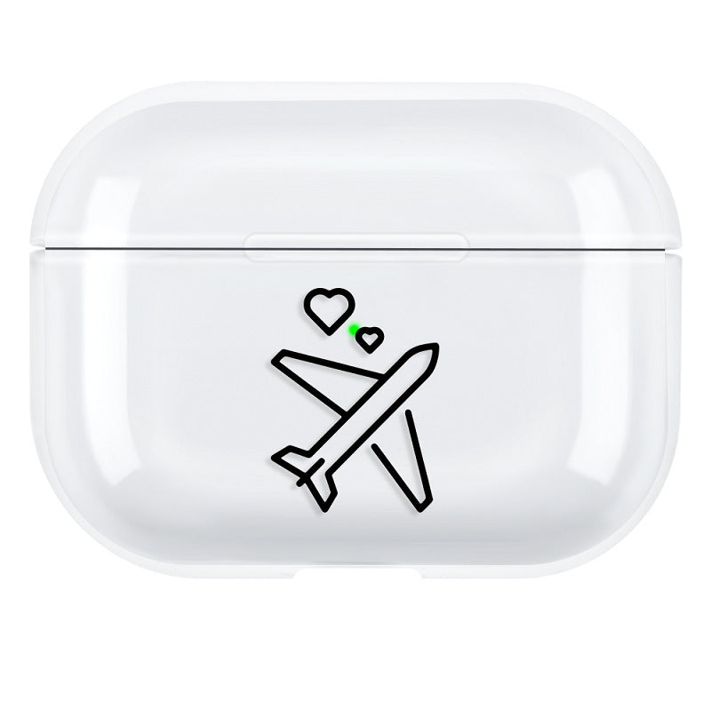 HKM-694739 AirPods Pro 3 Compatible Simple Solid Color Protective Shell Case
