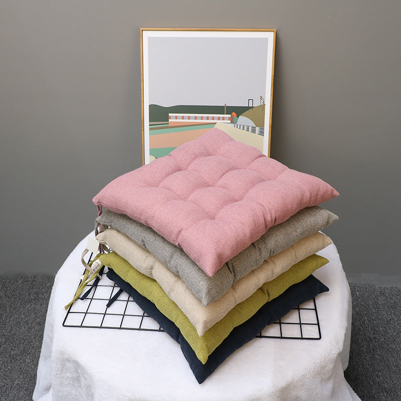 HKM-694739 Modern Plain Seat Cushion for Home and Office Use - Multiple Color Options