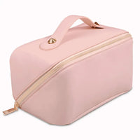 HKM-694739 Trendy Large Capacity Travel Cosmetic Bag in PU with Zipper Closure