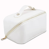 HKM-694739 Trendy Large Capacity Travel Cosmetic Bag in PU with Zipper Closure