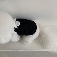 HKM-6947645 Fashionable Camisole Dog Clothes in White and Black - Sizes XS to XL