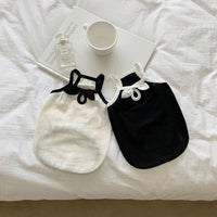 HKM-6947645 Fashionable Camisole Dog Clothes in White and Black - Sizes XS to XL