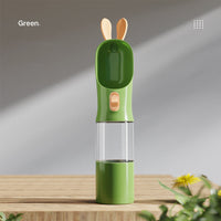 HKM-6947901 Pet Travel Water Bottle for Cats and Dogs - Green, White, Gray, Yellow - BPA-Free PP & Silicone