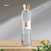 HKM-6947901 Pet Travel Water Bottle for Cats and Dogs - Green, White, Gray, Yellow - BPA-Free PP & Silicone