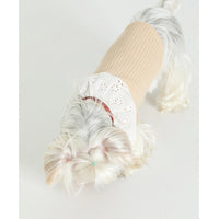 HKM-6948413 Pet Floral Neck Bow Vest for Spring and Autumn - Lightweight and Stretchy Fabric in Mikhaki