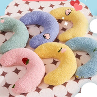 HKM-6948669 U-Shaped Cat and Dog Pillow for Cervical Spine Support, Plush Toy in Various Patterns