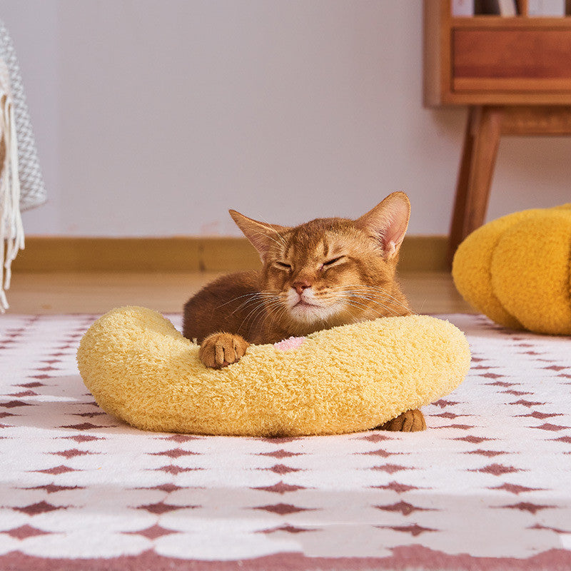 HKM-6948669 U-Shaped Cat and Dog Pillow for Cervical Spine Support, Plush Toy in Various Patterns