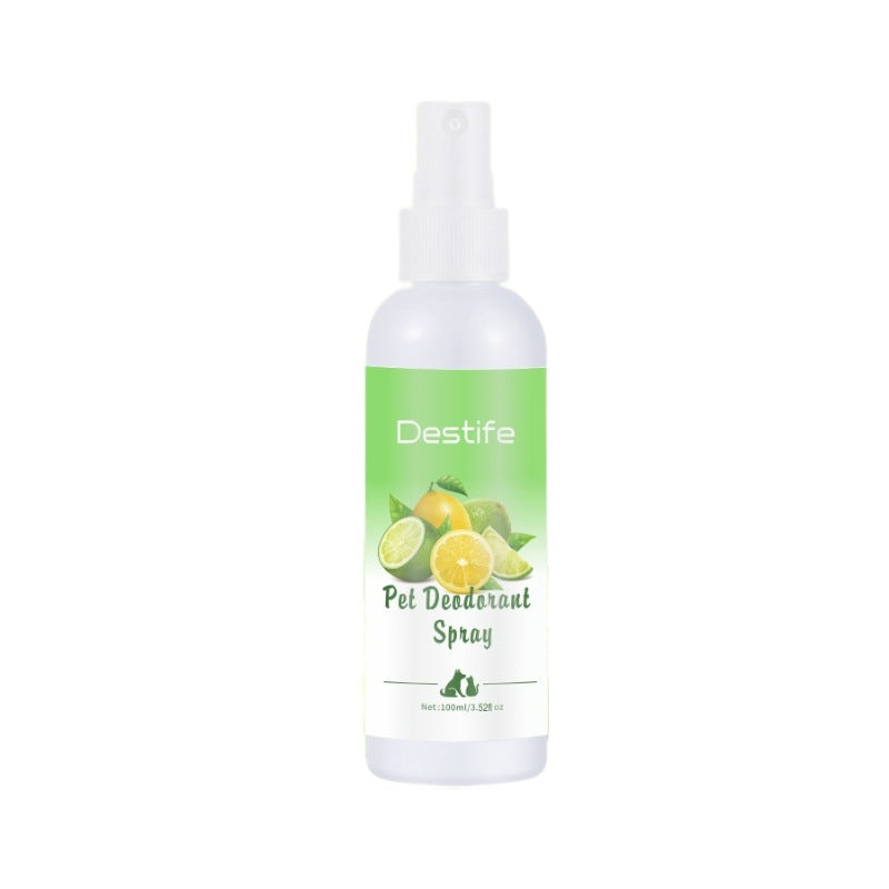 HKM-6949693 Pet Deodorizing Aromatherapy Spray for Cats and Dogs - 100ml Lemon Fragrance