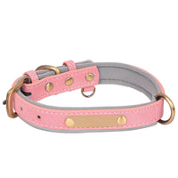 HKM-6949821 Engraved Anti-Lost Nameplate Dog Collar with Breathable Harness and Leash Options
