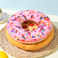 HKM-6950461 Long-Lasting Polyester Puppy Corgi Bite Toy in Fun Pizza, Donut, and Shrimp Designs