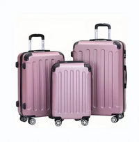 HKM-695059 Unisex Travel Luggage Set - 4-Piece Durable ABS and PP Carry-On Suitcase Collection