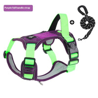 HKM-6951613 Reflective Vest-style Dog Harness for Medium to Large Dogs with Matching Leash Options