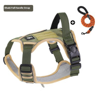 HKM-6951613 Reflective Vest-style Dog Harness for Medium to Large Dogs with Matching Leash Options