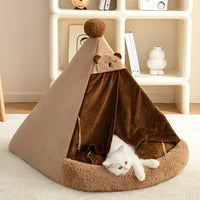 HKM-6951869 Cozy Closed Cat Villa for All Seasons ¨C Perfect Pet House for Cats and Small Dogs