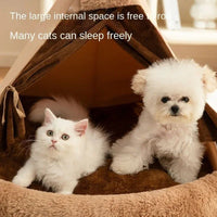 HKM-6951869 Cozy Closed Cat Villa for All Seasons ¨C Perfect Pet House for Cats and Small Dogs