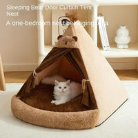 HKM-6951869 Cozy Closed Cat Villa for All Seasons ¨C Perfect Pet House for Cats and Small Dogs