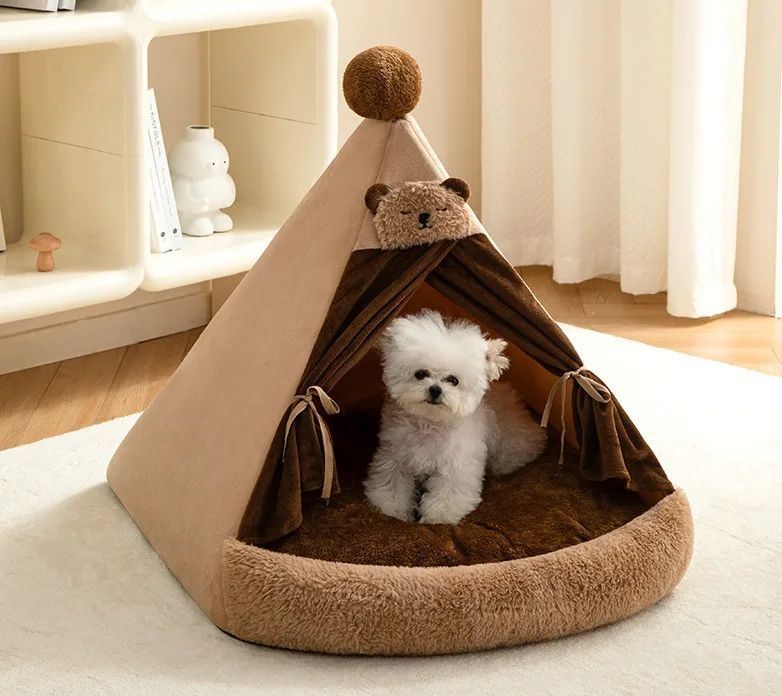 HKM-6951869 Cozy Closed Cat Villa for All Seasons ¨C Perfect Pet House for Cats and Small Dogs